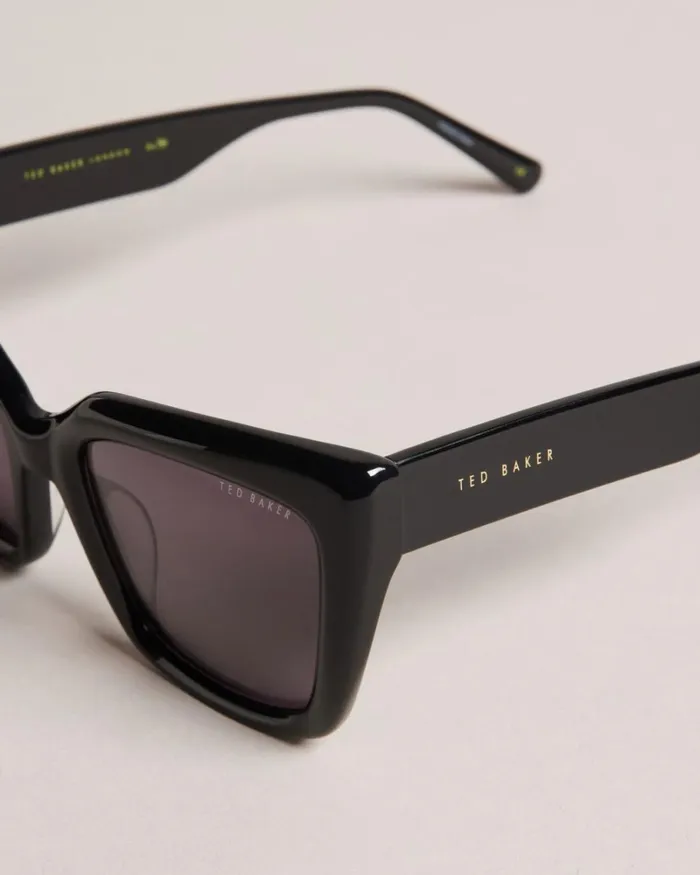 Chunky Cat Eye Frame Sunglasses Black Women Ted Baker Sunglasses Chunky Cat Eye Frame Sunglasses Black Women Ted Baker Sunglasses