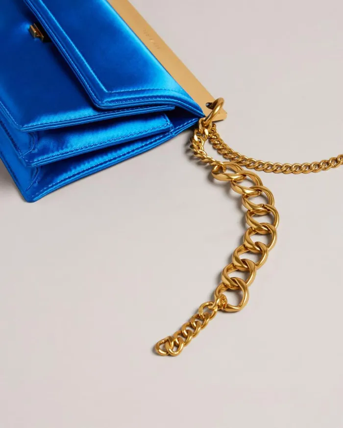 Chunky Chain Mini Shoulder Bag Blue Women Ted Baker Bags Chunky Chain Mini Shoulder Bag Blue Women Ted Baker Bags