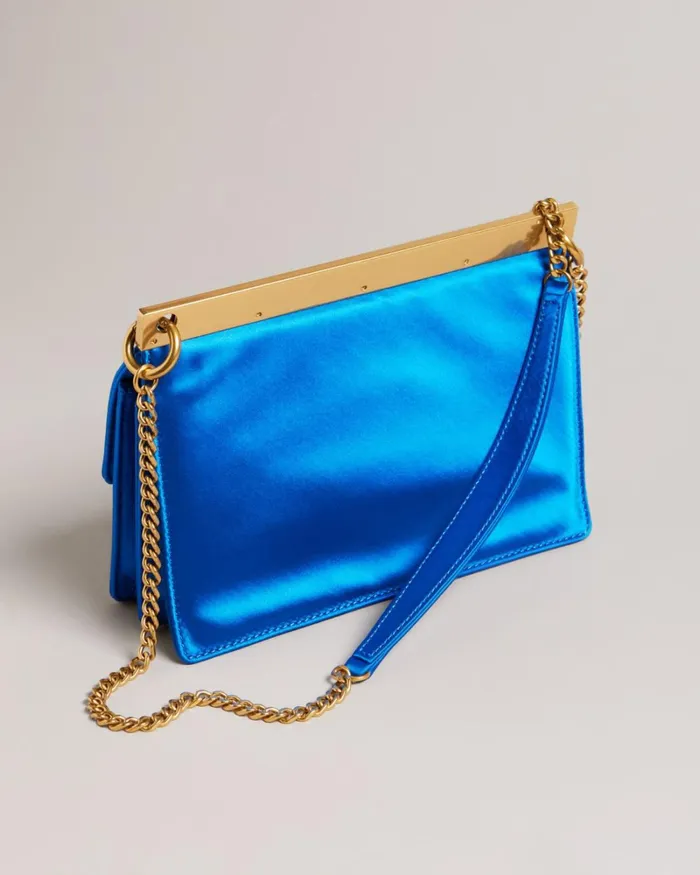 Chunky Chain Mini Shoulder Bag Blue Women Ted Baker Bags Chunky Chain Mini Shoulder Bag Blue Women Ted Baker Bags