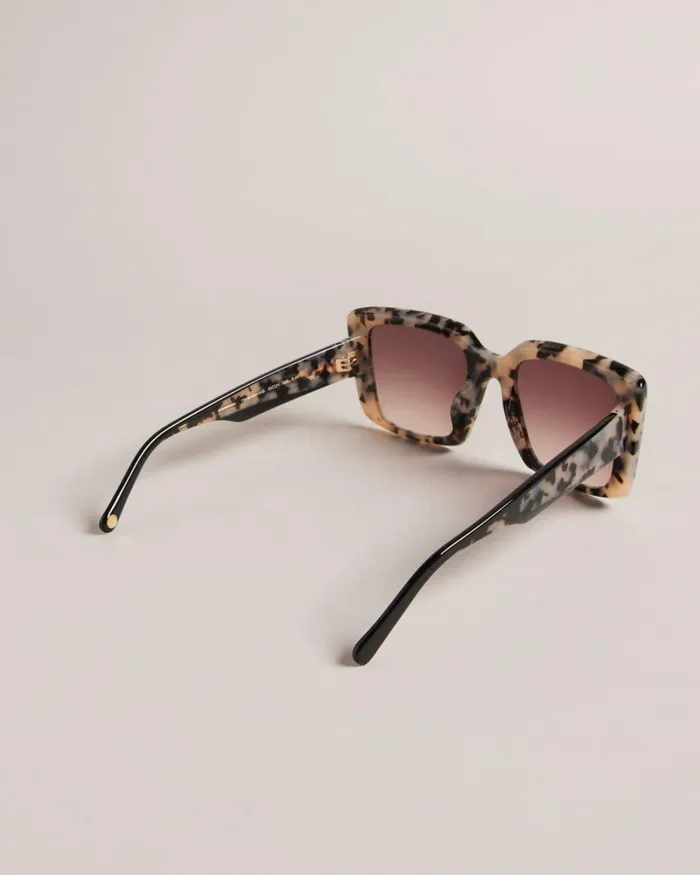 Chunky Square Frame Sunglasses Tortoiseshell Women Ted Baker Sunglasses