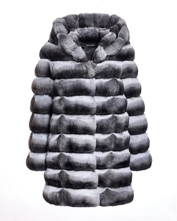 Coats Women039s Maximilian Chinchilla Hooded Coat