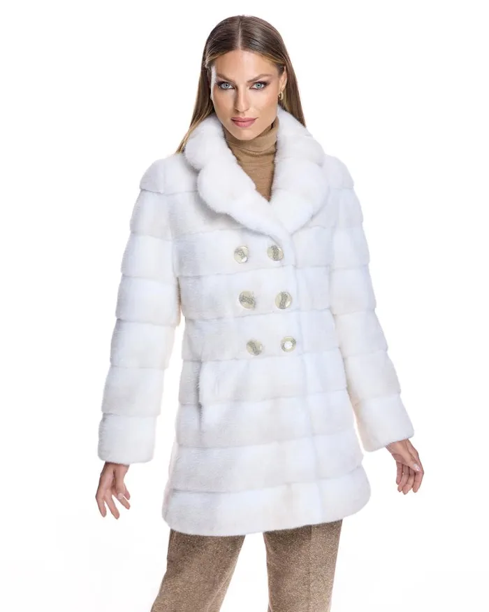 Coats Women039s Maximilian Horizontal Mink Coat