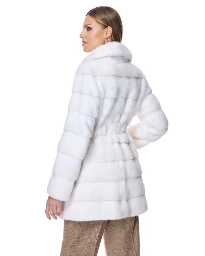 Coats Women039s Maximilian Horizontal Mink Coat