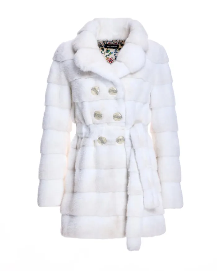 Coats Women039s Maximilian Horizontal Mink Coat