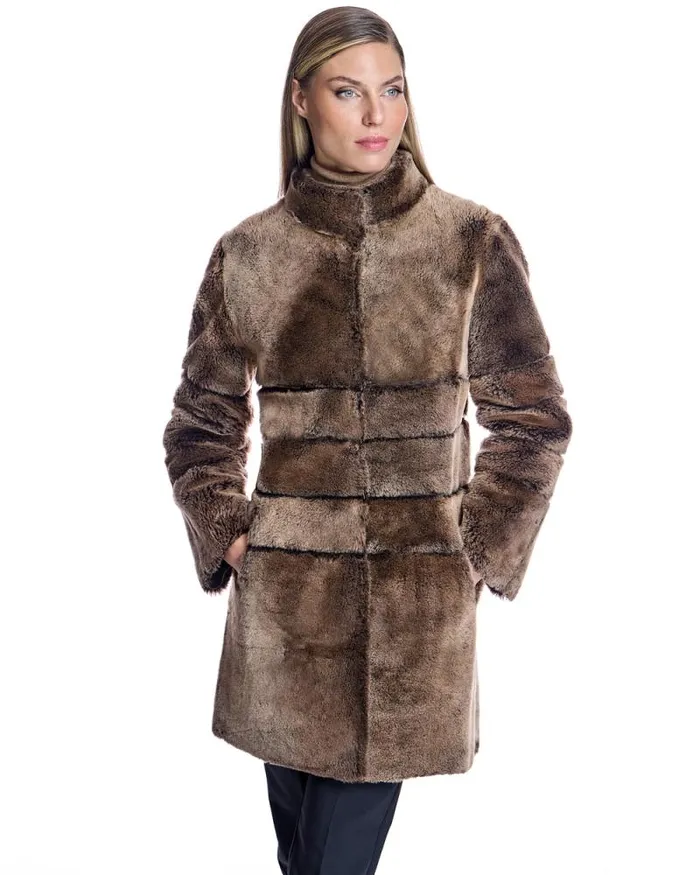 Coats Women039s Maximilian Horizontal Shearling Jacket