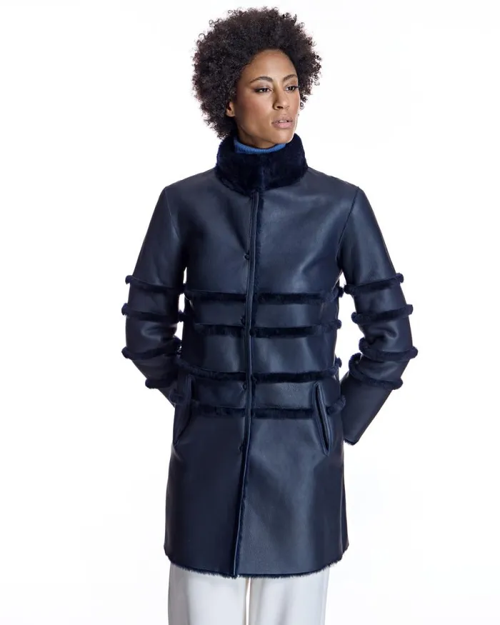 Coats Women039s Maximilian Horizontal Shearling Jacket