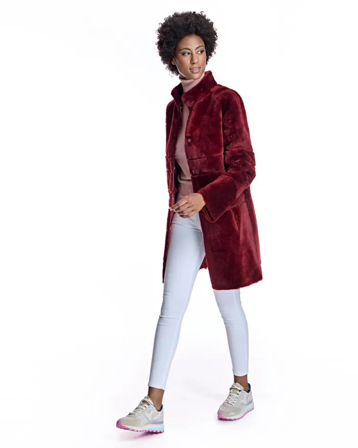 Coats Women039s Maximilian Horizontal Shearling Jacket