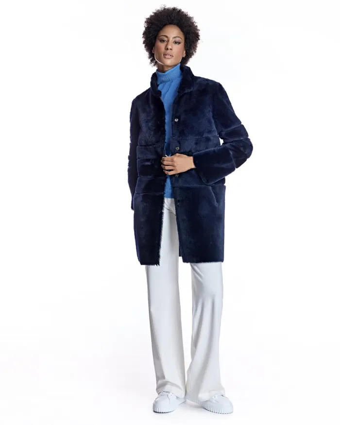 Coats Women039s Maximilian Horizontal Shearling Jacket