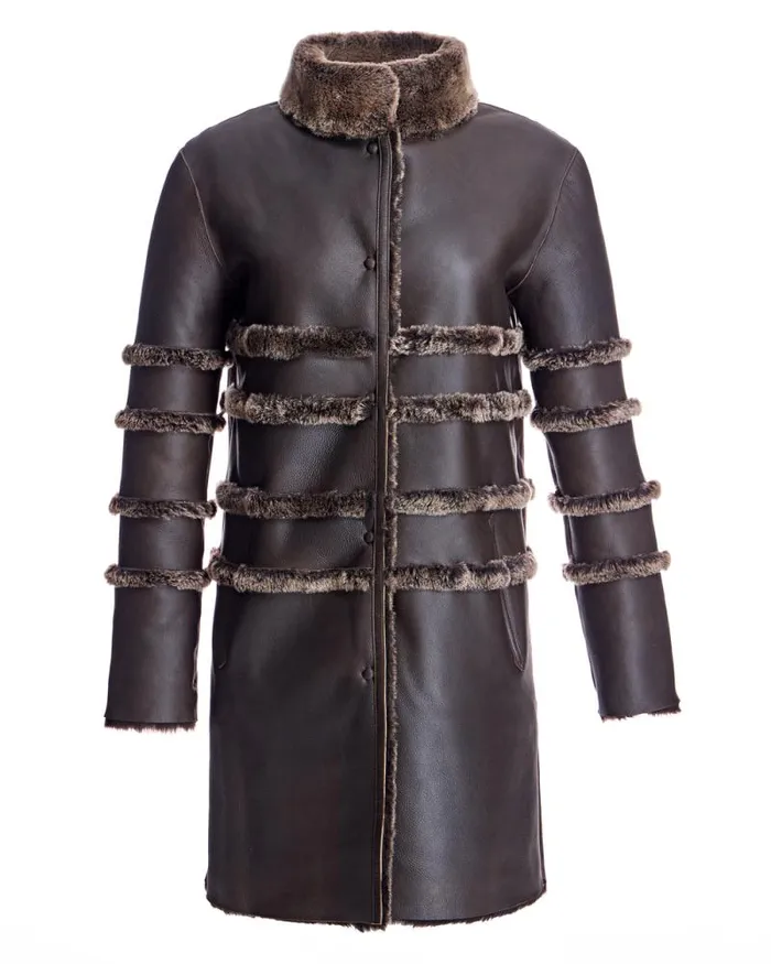 Coats Women039s Maximilian Horizontal Shearling Jacket