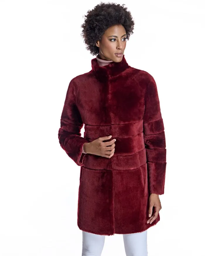 Coats Women039s Maximilian Horizontal Shearling Jacket