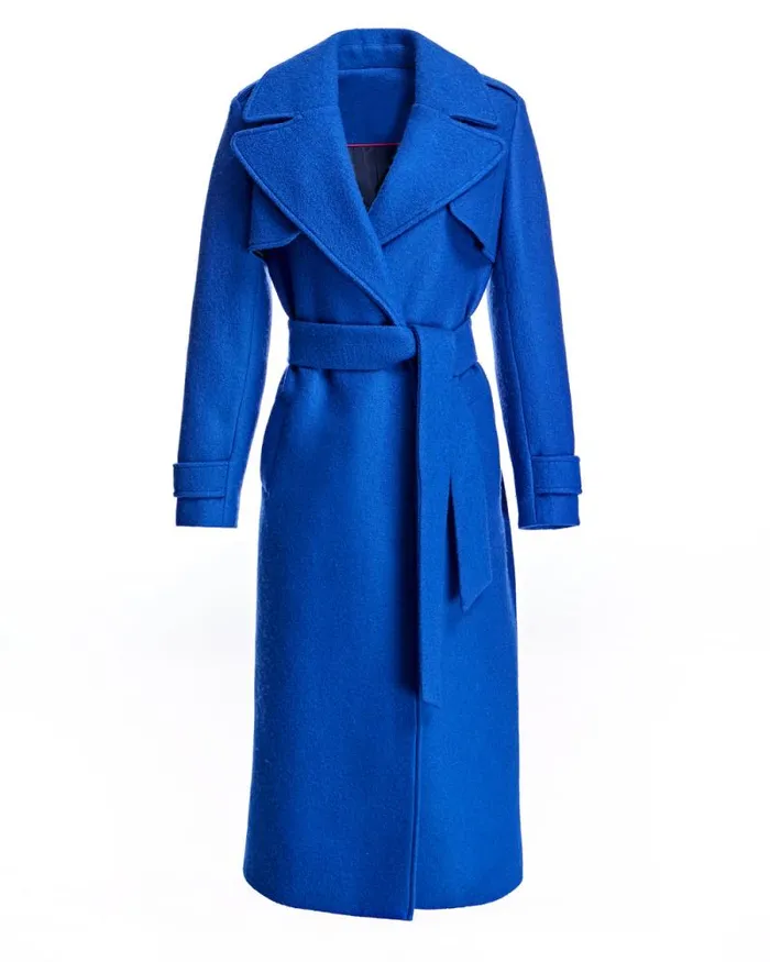 Coats Women039s Maximilian Merino Wool Belted Trench Coat