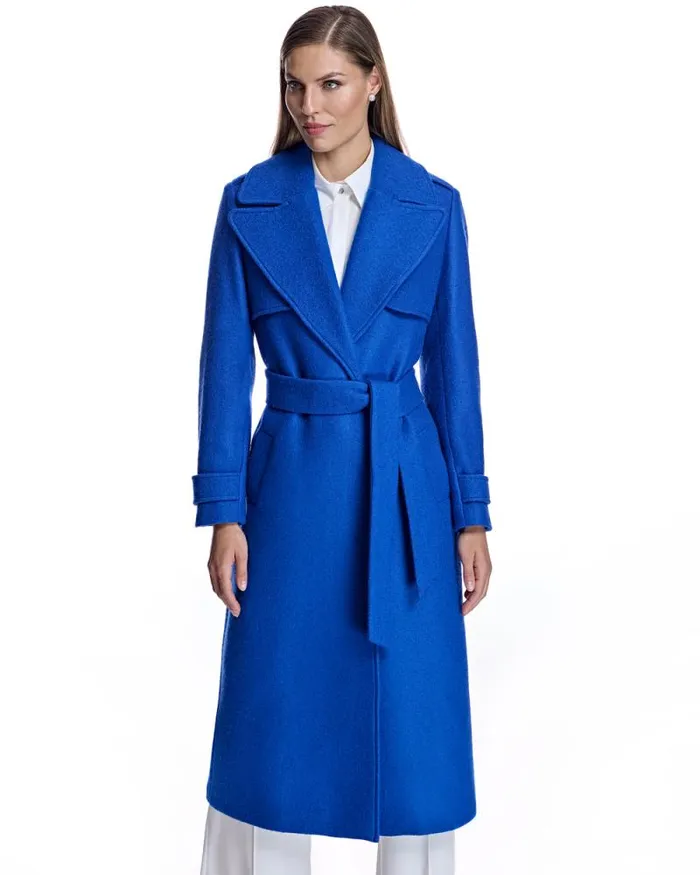 Coats Women039s Maximilian Merino Wool Belted Trench Coat