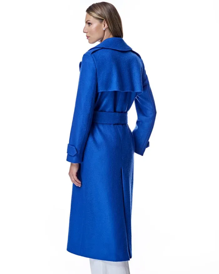 Coats Women039s Maximilian Merino Wool Belted Trench Coat