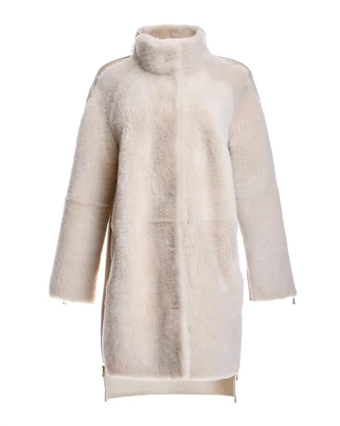 Coats Women039s Maximilian Mixed Media Shearling Coat