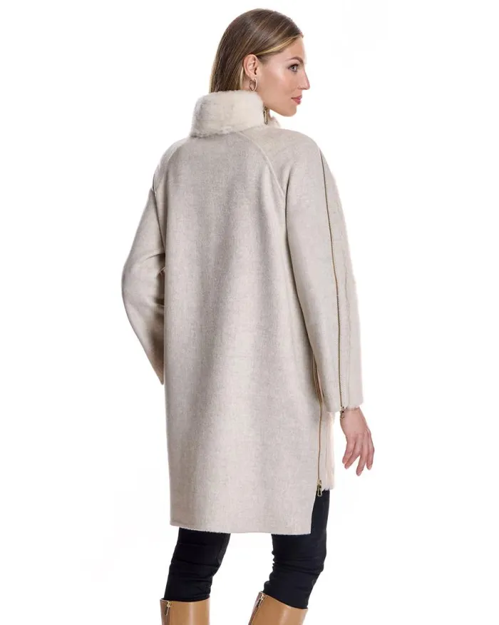 Coats Women039s Maximilian Mixed Media Shearling Coat