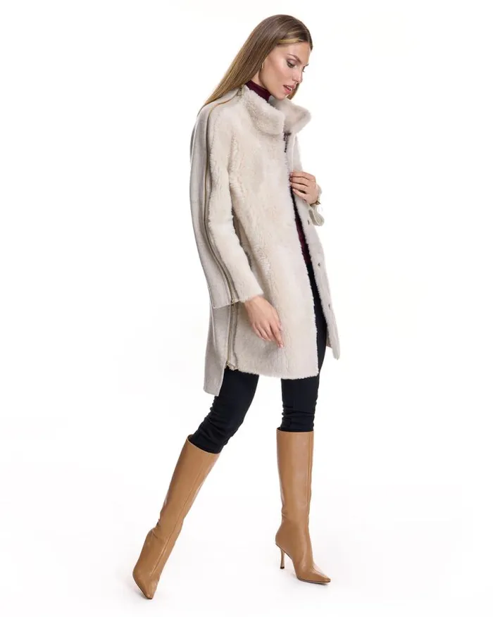 Coats Women039s Maximilian Mixed Media Shearling Coat