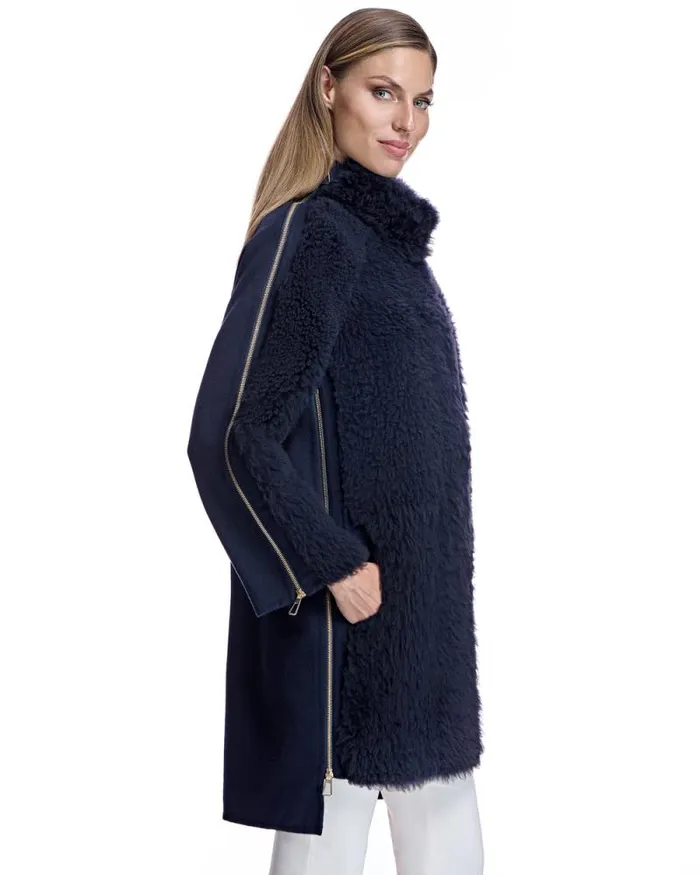 Coats Women039s Maximilian Mixed Media Shearling Coat