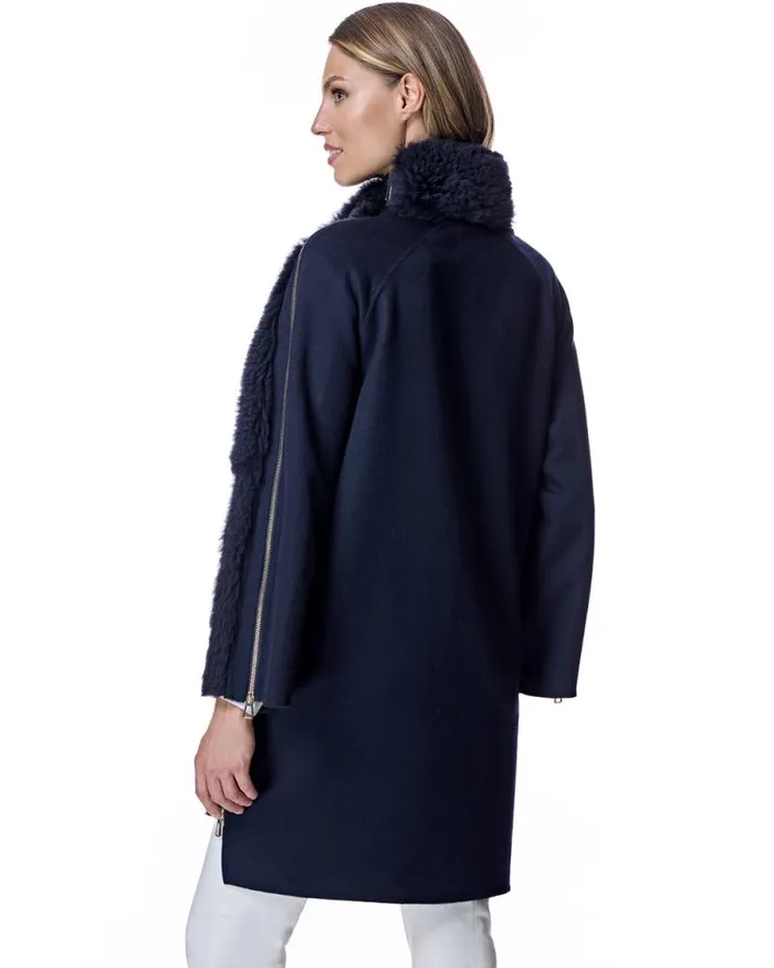 Coats Women039s Maximilian Mixed Media Shearling Coat