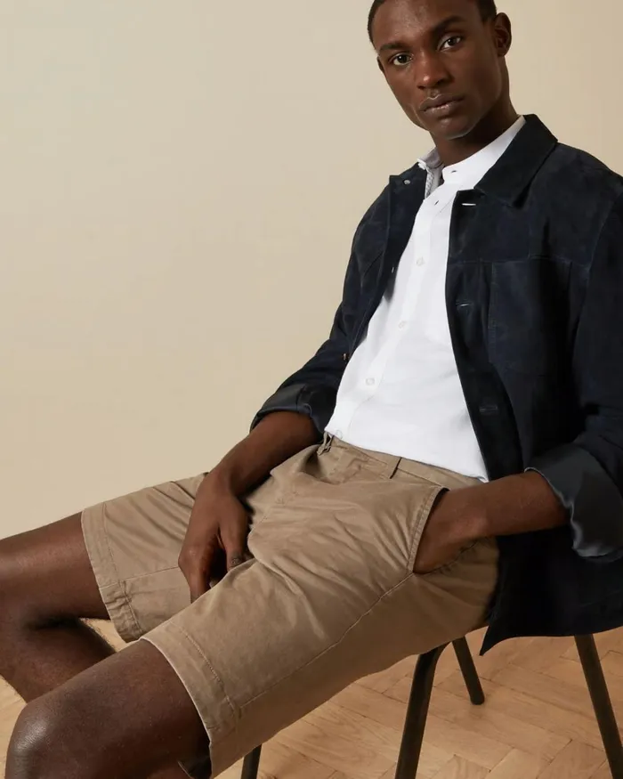 Cotton Chino Shorts Natural Men Ted Baker Clothing Cotton Chino Shorts Natural Men Ted Baker Clothing