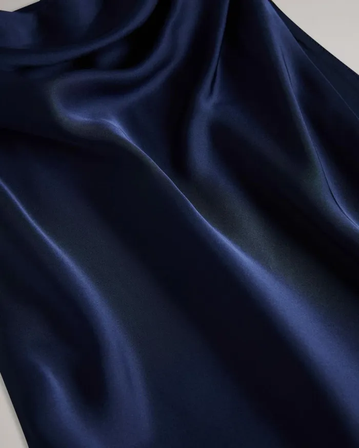 Cowl Neck Sleeveless Midi Dress Navy Women Ted Baker Clothing Cowl Neck Sleeveless Midi Dress Navy Women Ted Baker Clothing