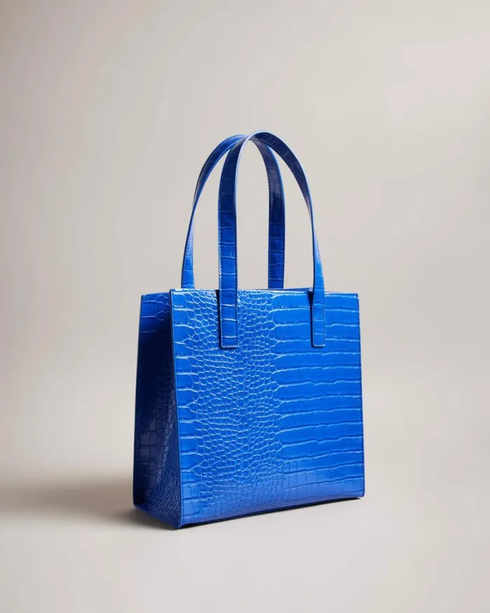 Croc Detail Small Icon Bright Blue Women Ted Baker Bags