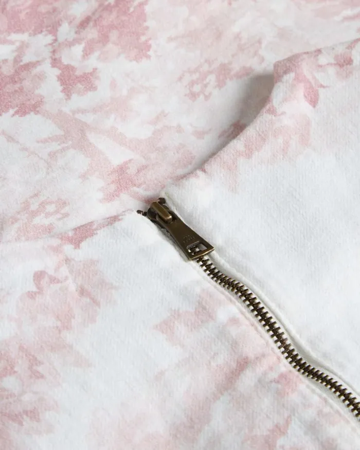 Cropped Denim T Shirt With Raw Edge Medium Pink Women Ted Baker Tops and TShirts