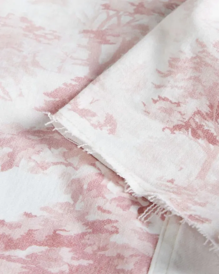 Cropped Denim T Shirt With Raw Edge Medium Pink Women Ted Baker Tops and TShirts