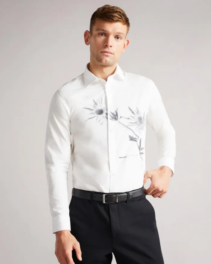 Cross Hatch Leather Reversible Belt Black Men Ted Baker Belts