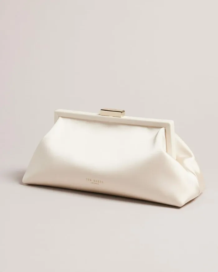 Crystal Embellished Clutch Ecru Women Ted Baker Bags