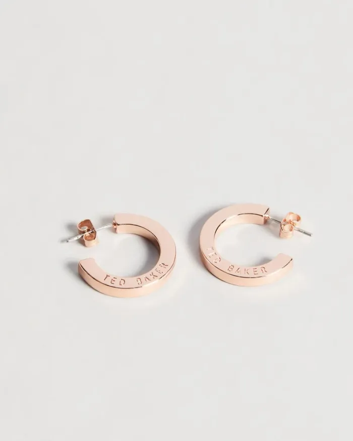 Crystal Hoop Earring Rosegold Color Women Ted Baker Jewelry