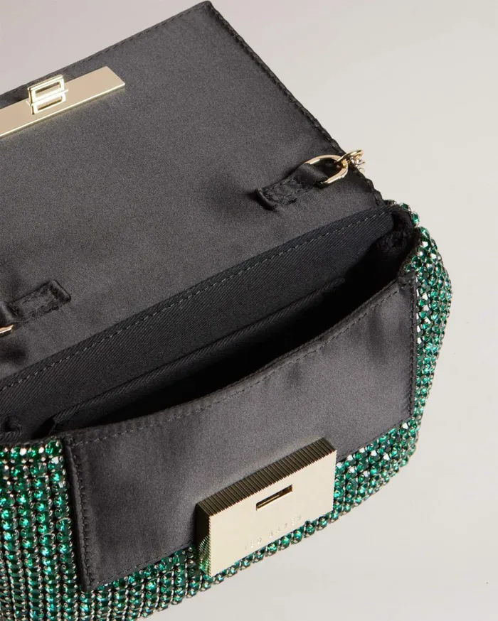 Crystal Mini Cross Body Bag Green Women Ted Baker Bags