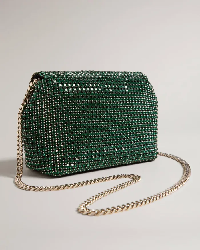 Crystal Mini Cross Body Bag Green Women Ted Baker Bags Crystal Mini Cross Body Bag Green Women Ted Baker Bags