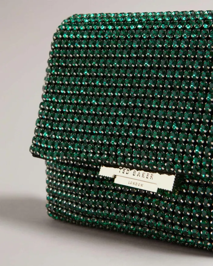 Crystal Mini Cross Body Bag Green Women Ted Baker Bags Crystal Mini Cross Body Bag Green Women Ted Baker Bags