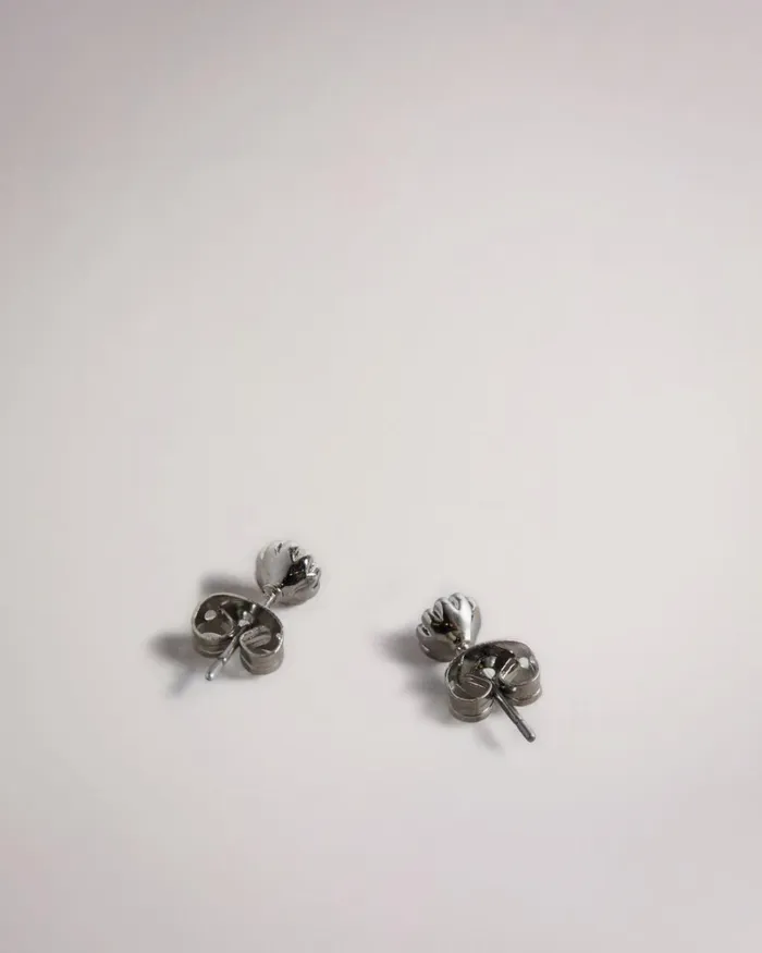 Crystal Nano Stud Earring Silver Color Women Ted Baker Jewelry