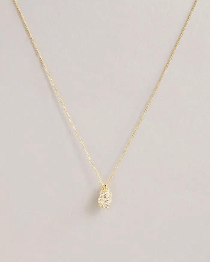 Crystal Shell Pendant Necklace Gold Color Women Ted Baker Jewelry Crystal Shell Pendant Necklace Gold Color Women Ted Baker Jewelry