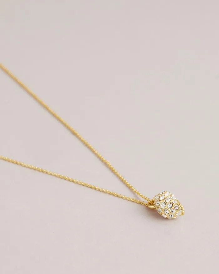 Crystal Shell Pendant Necklace Gold Color Women Ted Baker Jewelry Crystal Shell Pendant Necklace Gold Color Women Ted Baker Jewelry