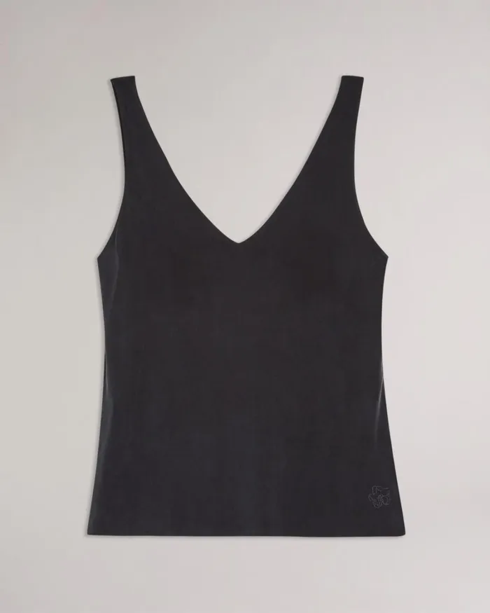 Cupro Vest Top Black Women Ted Baker Tops and TShirts