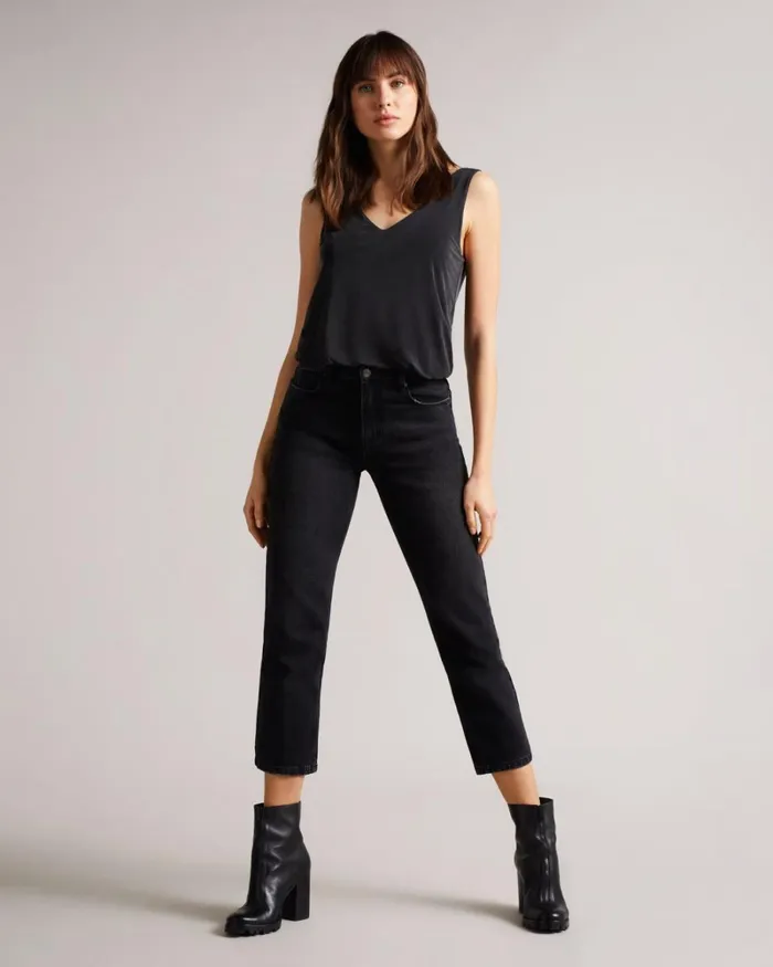 Cupro Vest Top Black Women Ted Baker Tops and TShirts Cupro Vest Top Black Women Ted Baker Tops and TShirts