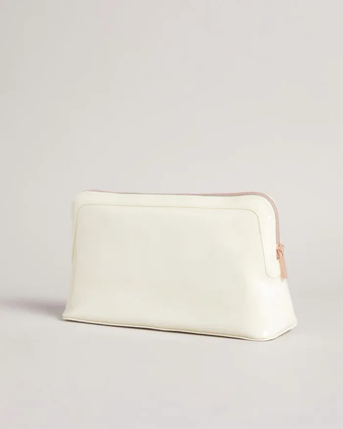 Curved Bow Wash Bag Ivory Women Ted Baker Wash and Makeup Bags Curved Bow Wash Bag Ivory Women Ted Baker Wash and Makeup Bags