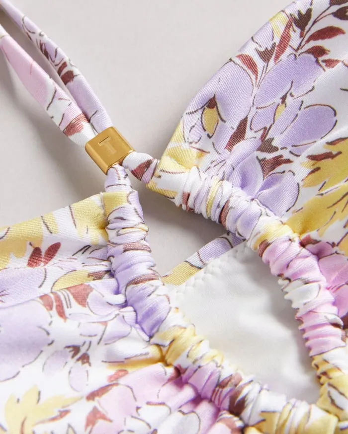 Cut Out Detail Bikini Top White Women Ted Baker Clothing Cut Out Detail Bikini Top White Women Ted Baker Clothing