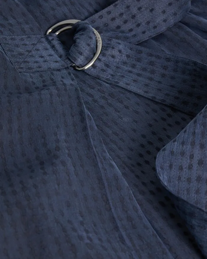 D Ring Midi Dress Dark Blue Women Ted Baker Dresses D Ring Midi Dress Dark Blue Women Ted Baker Dresses