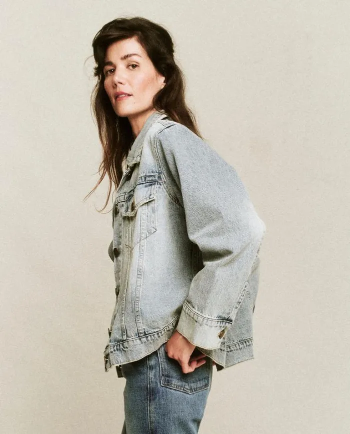 Denim Women039s The Great The Slouchy Jean Jacket Derby Wash