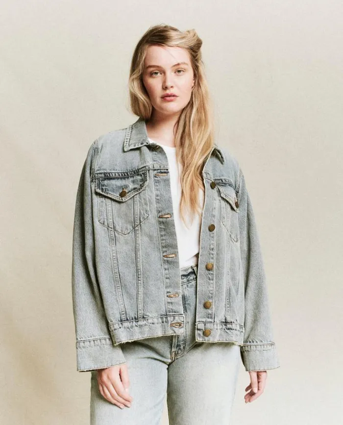 Denim Women039s The Great The Slouchy Jean Jacket Derby Wash
