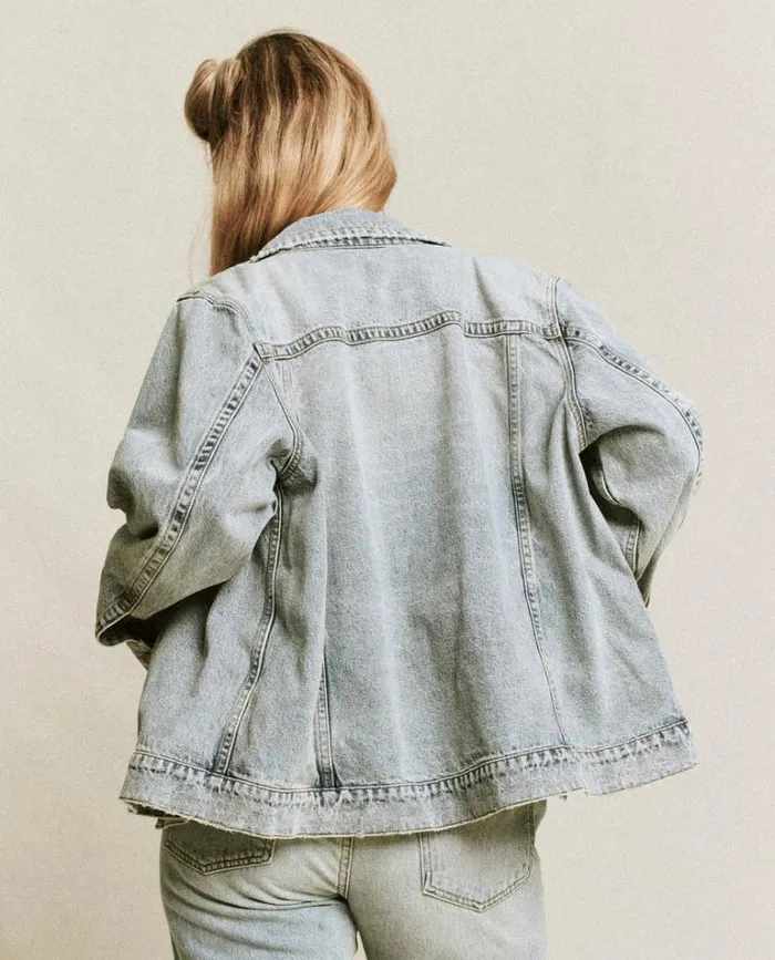 Denim Women039s The Great The Slouchy Jean Jacket Derby Wash