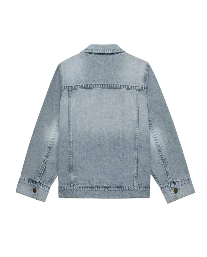 Denim Women039s The Great The Slouchy Jean Jacket Derby Wash