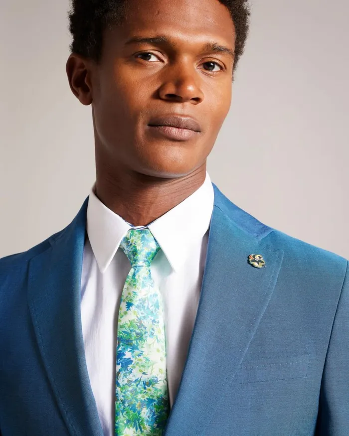 Dense Floral Printed Tie Multicolor Men Ted Baker Ties and Bow Ties Dense Floral Printed Tie Multicolor Men Ted Baker Ties and Bow Ties