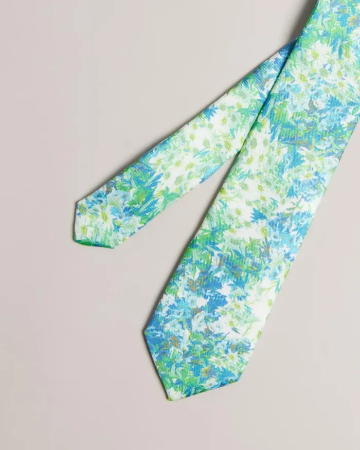 Dense Floral Printed Tie Multicolor Men Ted Baker Ties and Bow Ties Dense Floral Printed Tie Multicolor Men Ted Baker Ties and Bow Ties