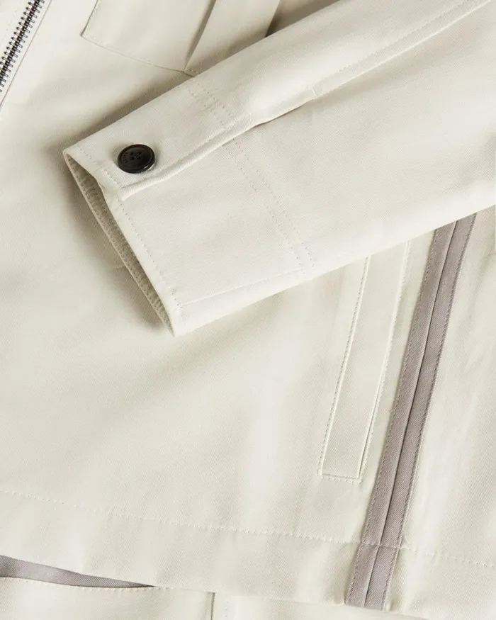 Double Faced Short Jacket Ecru Men Ted Baker Clothing Double Faced Short Jacket Ecru Men Ted Baker Clothing