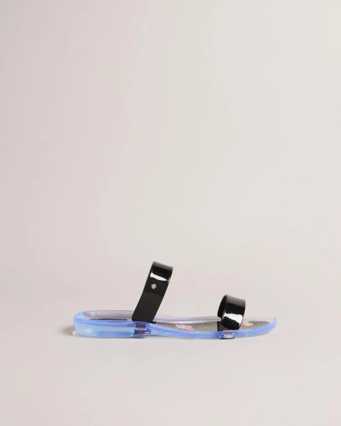 Double Strap Jelly Sliders Black Women Ted Baker Sandals and Sliders Double Strap Jelly Sliders Black Women Ted Baker Sandals and Sliders