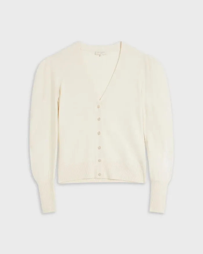 Drape Sleeved Cardigan Natural Women Ted Baker Sweaters